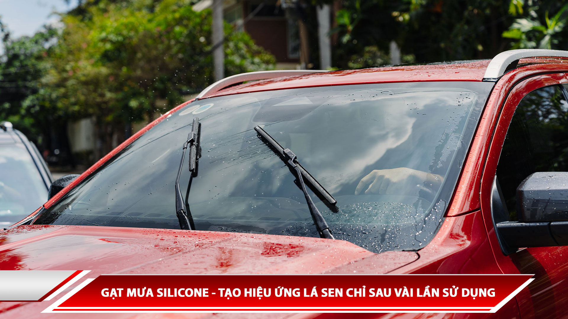 Gạt mưa silicone - Tạo hiệu ứng lá sen chỉ sau vài lần sử dụng